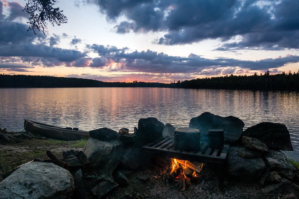 Boundary Waters Lake Sunset