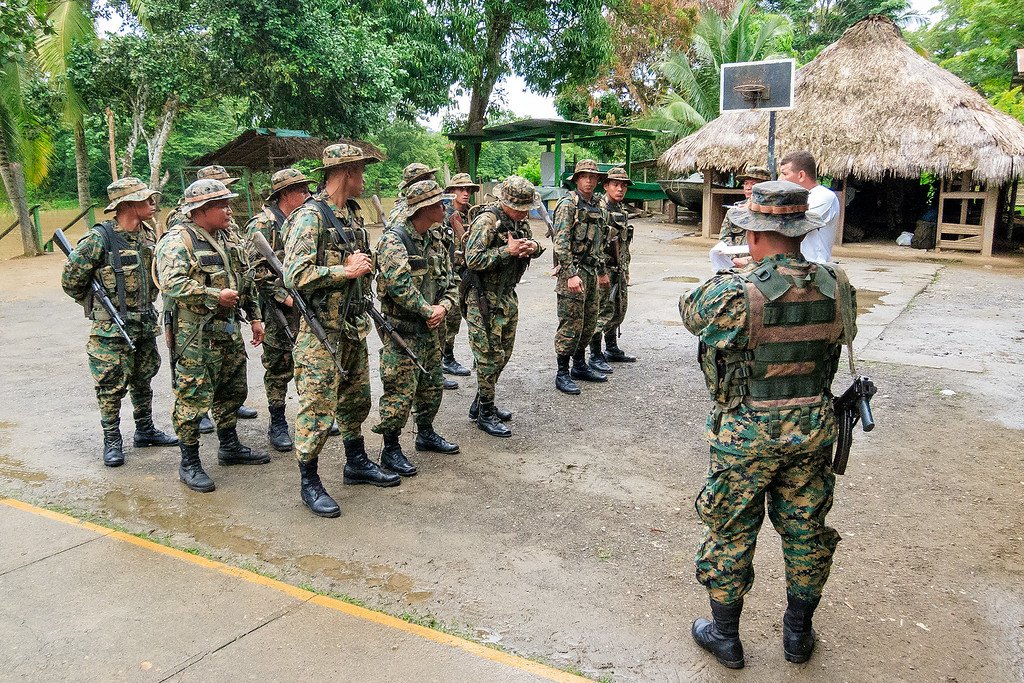 Senafront Soldiers Darien Gap Panama